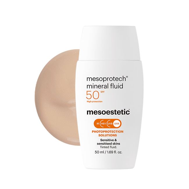 mesoprotech® mineral fluid protector solar para piel sensible